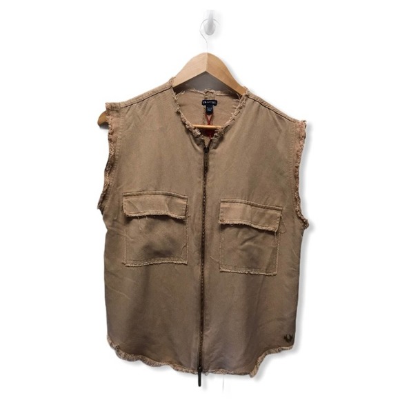 True Religion | NWOT Zip Front Utility Pocket Tank - Picture 4 of 11